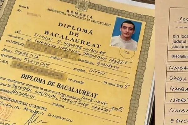 George Simion și-a publicat diploma de bacalaureat. Ce note a avut liderul AUR? - FOTO