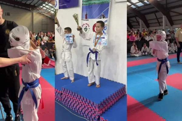 Edi, un mic campion din Giurgiu: O poveste de determinare și inspirație: „A reușit să caștige medalia de aur la Hachiman Fighting Championship” - VIDEO