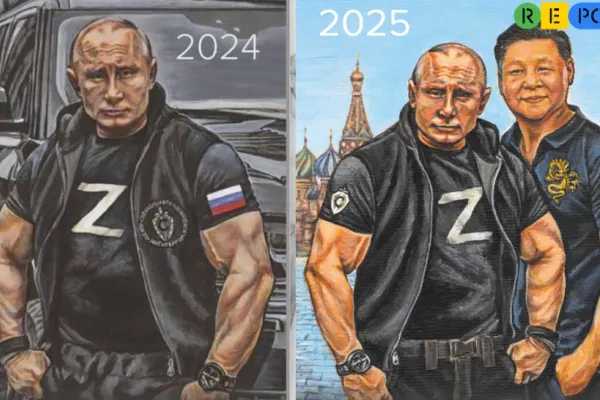 Putin și Xi Jinping, în roluri de băieți duri, pe coperta calendarului FSB pentru 2025 - GALERIE FOTO