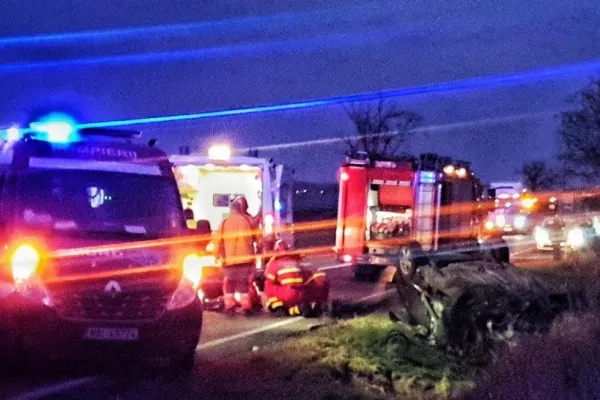 Accident rutier pe autostrada A1: trei autoturisme implicate