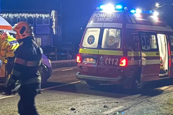 Grav accident RUTIER în județul Giurgiu: Două persoane rănite, iar șoferul a fugit de la locul faptei