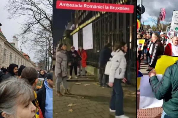 Românii protestează în fața secțiilor de votare din străinătate. „Vrem să votăm!”