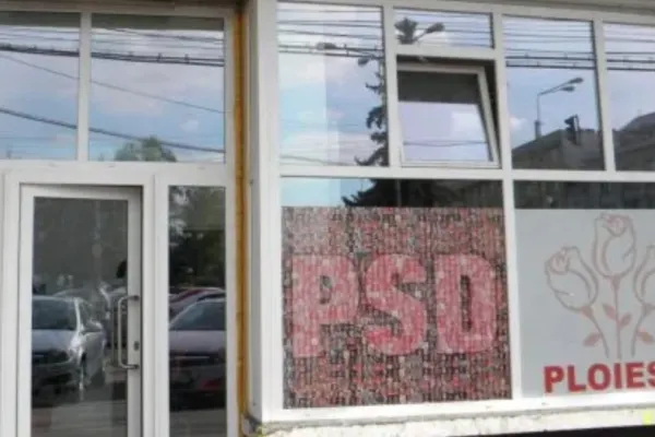Două persoane, AMENDATE pentru vandalizarea sediului PSD din Ploieşti. Ce au declarat în fața polițiștilor