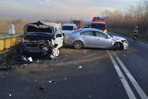 Accident rutier GRAV în Giurgiu! Printre victime se numără o copilă de 10 ani și un bărbat de 55 de ani