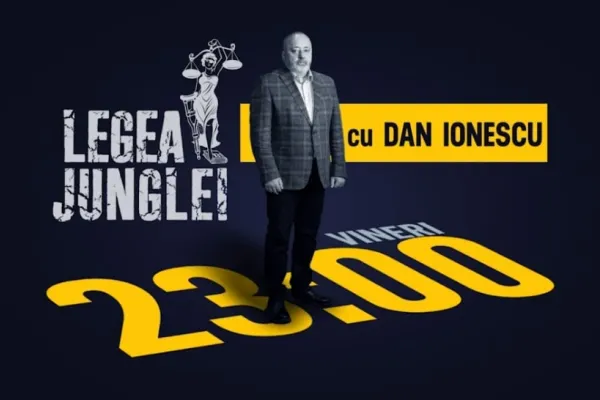 "Legea Junglei", o nouă emisiune-eveniment la Realitatea Plus. În fiecare vineri, de la ora 23:00, cu Dan Ionescu - VIDEO