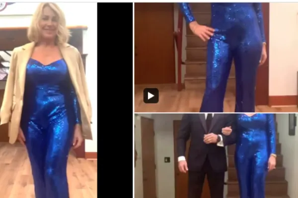 Nadia Comăneci, apariţie spectaculoasă la Globurile de Aur - VIDEO