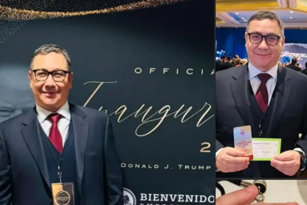 Imagini PENIBILE cu Victor Ponta, în ziua învestirii lui Donald Trump. Anca Alexandrescu îi face praf:  Stă la masă cu un personaj dat afară de Viorica Dăncilă  - VIDEO EXCLUSIV