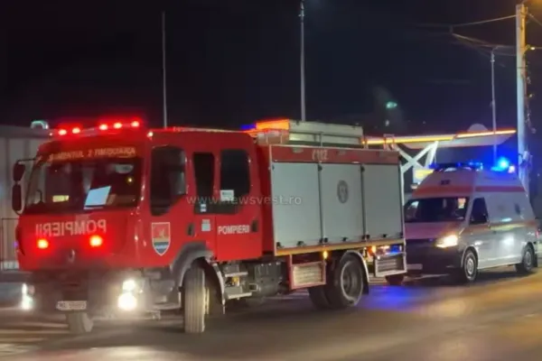Accident grav în Timiș. Un băiat de 7 ani și o fetiță de 11 ani, răniți VIDEO