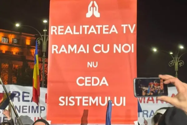 Realitatea PLUS, lider absolut de audiență, din nou! Minutul de aur: 9,2 în prime-time. Televiziunea poporului, alături de români în ziua protestului