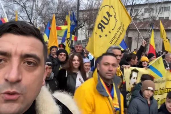George Simion, după protestele organizate de suveraniștii români la Bruxelles: Este teamă la cel mai înalt nivel, se tem de valul care vine din America