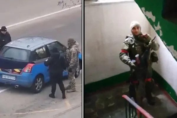 VIDEO. Jafurile pe banda rulantă ale soldaților ruși în teritoriile ocupate din Ucraina, filmate și postate pe internet