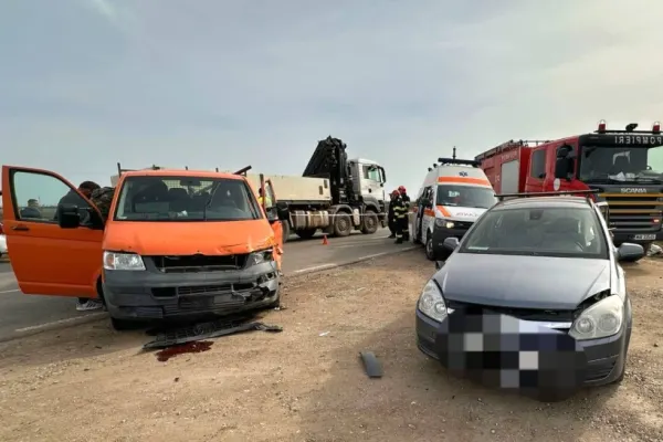 Accident pe DJ 601: victimele sunt un copil de 7 ani și un bărbat de 77 de ani