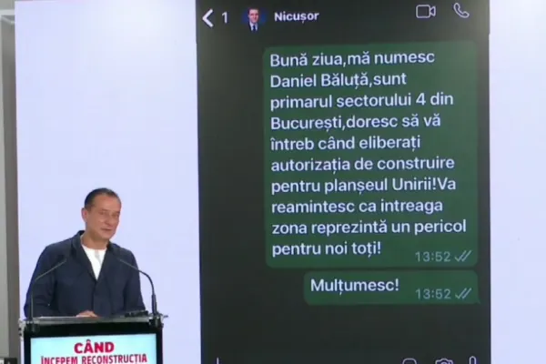 Războiul Băluță-Nicușor Dan pe subiectul Planșeului Unirii intră într-o nouă etapă: „Mergem în instanță pentru a-l obliga pe Nicușor să semneze”