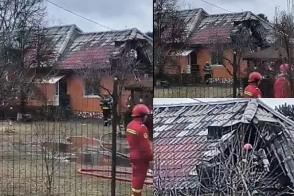 Incendiu de proporții în județul Hunedoara. Casa unui fost procuror DIICOT, amenințat cu moartea și păzit de polițiști, cuprinsă de flăcări