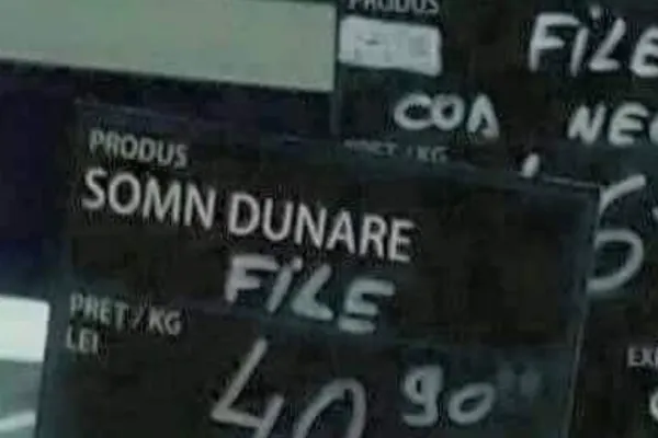 Culmea reclamei de supermarket: Somn de Dunăre, original din...Italia - FOTO