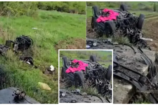 Accident grav în Mehedinți. Două surori au ajuns la spital după ce mașina lor s-a izbit violent de un cap de pod