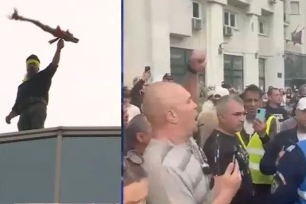 VIDEO. Proteste în fața sediului ÎCCJ, după sentința definitivă de respingere a turului doi. Un bărbat s-a urcat pe clădire. Oamenii cer la unison turul doi înapoi. Live text