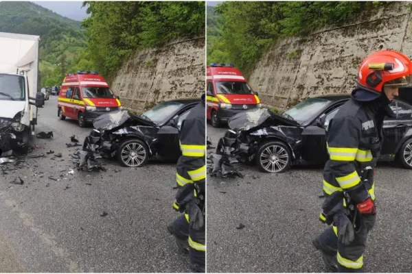 Accident rutier grav în Bistrița-Năsăud. Cinci persoare, printre care și un copil, au fost rănite