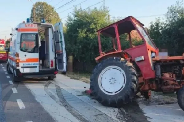 Accident mortal provocat de un minor pus să conducă un tractor. O femeie și-a pierdut viața, iar proprietarul utilajului a fost reținut