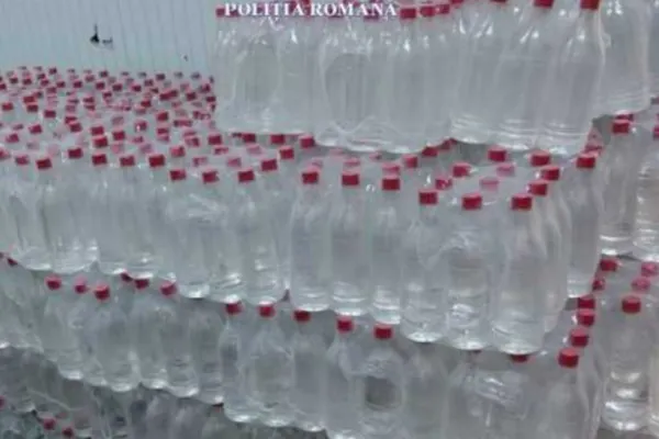 Polițiștii au prins un „antreprenor” care făcea afaceri ilegale cu alcool. Cât a reușit să strângă din comerțul pe sub mână