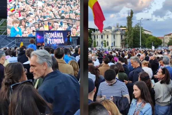 Matei Păun, controversatul om de afaceri rusofil apropiat de Nicușor Dan, a participat la mitingul electoral din Piața Victoriei