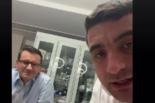 Miza uriașă de la vizita lui Simion în Polonia. Fostul premier îi dezvăluie liderului AUR secretele sale - VIDEO