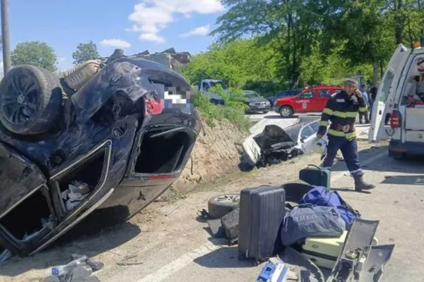 Grav accident rutier în Vrancea: șapte victime în urma coliziunii a două autoturisme