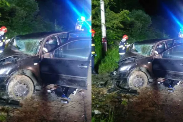 Accident tragic în Bistrița-Năsăud. Un tânăr de 19 ani a murit, iar alți doi au fost grav răniți