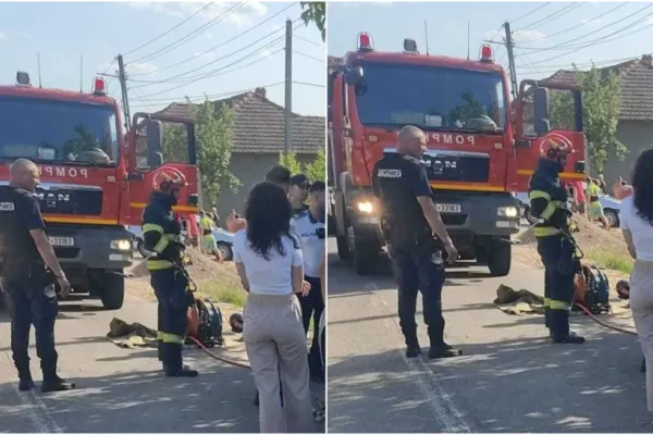 Accident grav în Bihor. Doi adolescenți, transportați la spital în urma impactului dintre o motocicletă și două mașini
