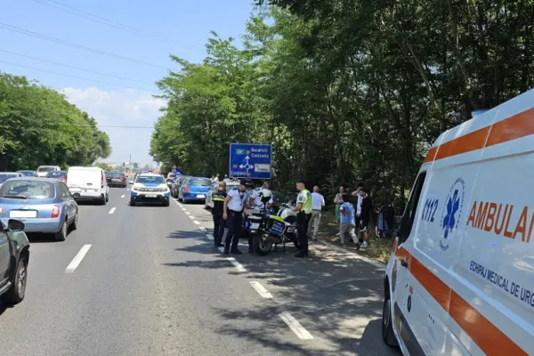Accident în lanț pe DN 39, între Lazu și Constanța: cinci mașini implicate în carambol