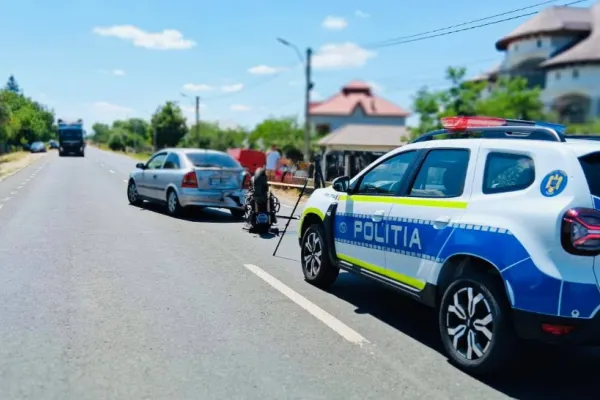 Accident grav pe E70, în Giurgiu: două victime în urma impactului, intervenție cu elicopter SMURD