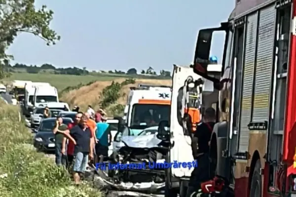 Grav accident de circulație în Galați! Șase victime, printre care 2 copii