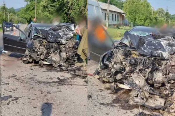 Accident grav în Prahova. Un șofer a murit după impactul dintre un autoturism și o autobasculantă
