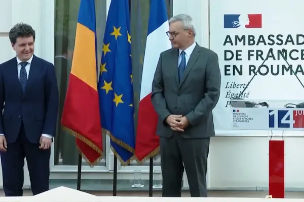 Președintele Nicușor Dan a participat la recepția organizată de Ziua Națională a Franței. Ce a spus în discursul rostit în fața invitaților