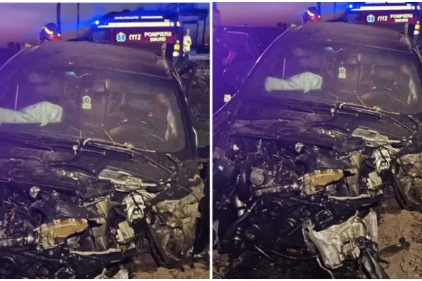 Accident grav în Neamț! Tânăr rănit după ce mașina sa a fost acroșată de un tren