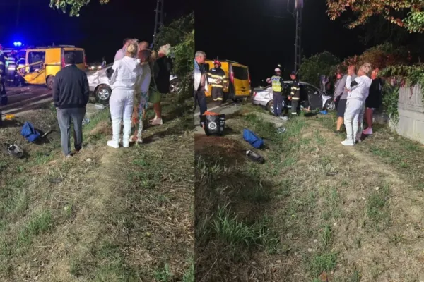 Accident grav, în Gorj: 9 victime, după impactul violent între un autoturism și o dubiță