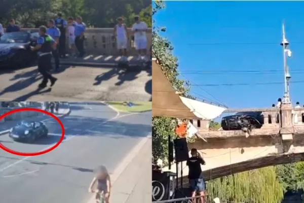 Răfuială în trafic între clanurile interlope din Timișoara! O mașină era să cadă de pe pod, iar alta a lovit un pieton -VIDEO