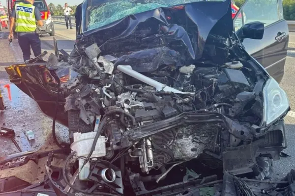 Planul Roșu de Intervenție activat pe A1 după un accident grav între două autoturisme. Cinci victime, printre care un copil