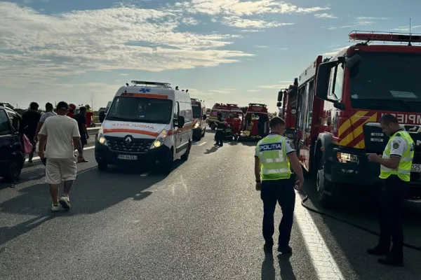 Accident grav pe A3, în zona comunei Bărcănești. Șapte persoane rănite: una inconștientă, alte șase în stare critică FOTO/VIDEO