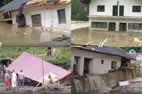 Bolojan nu are bani pentru sinistrați. Casele de la Broșteni, refăcute fără bani de la Guvern