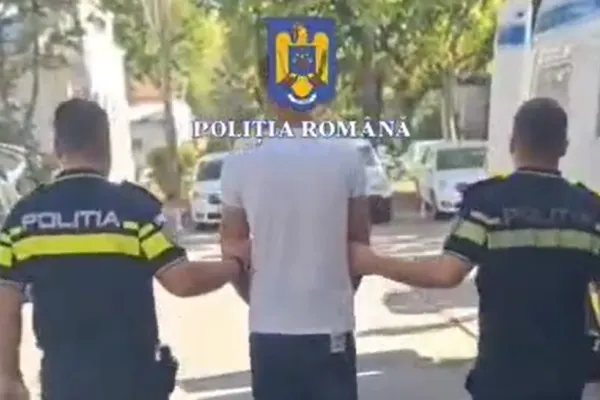 Individ extrem de periculos, prins de polițiștii români! Era urmărit internaţional pentru că a încercat să omoare un poliţist italian VIDEO