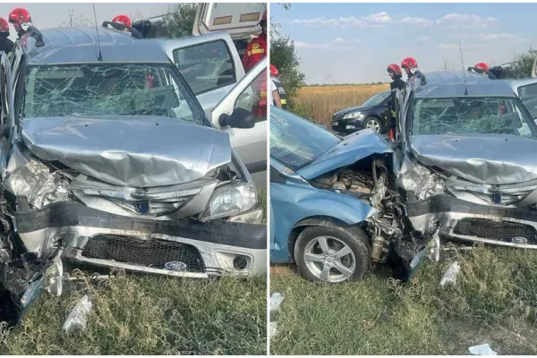 Accident rutier pe DN 1 A, în judeţul Dâmboviţa. Şapte persoane au fost transportate la spital