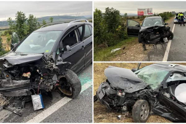 Accident rutier grav în județul Suceava. Trei persoane rănite, una descarcerată, după ce două mașini s-au lovit frontal- VIDEO