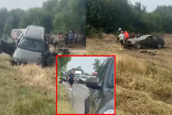 Accident grav cu opt persoane implicate, între care și copii, în Ialomița. A fost activat Planul Roșu de Intervenție - VIDEO