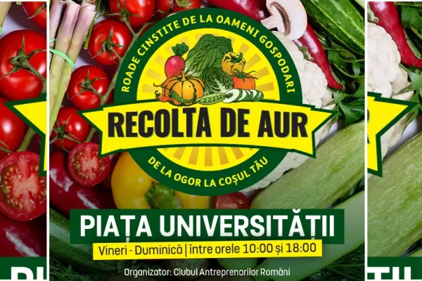 Clubul Antreprenorilor Români organizează târgul de toamnă „Recolta de Aur” în București