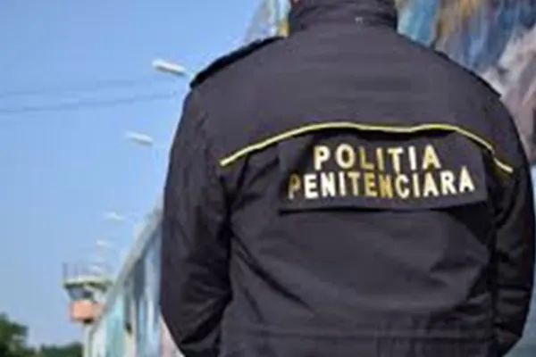 Protest al polițiștilor de penitenciare la Ministerul Justiției