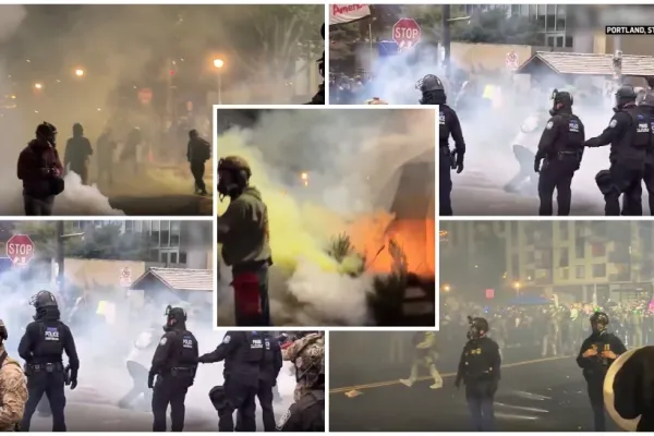 Proteste masive în Statele Unite ale Americii. Membrii ANTIFA, declarați teroriști de Donald Trump, scene violente