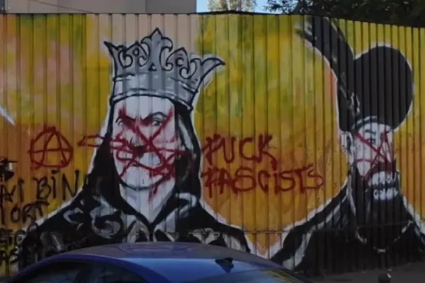 Sediul central al AUR, din București, a fost vandalizat - VIDEO