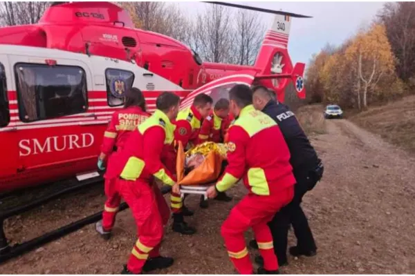 Un tânăr de 25 de ani a fost rănit grav într-un accident cu ATV-ul. A fost solicitată intervenția elicopterului SMURD