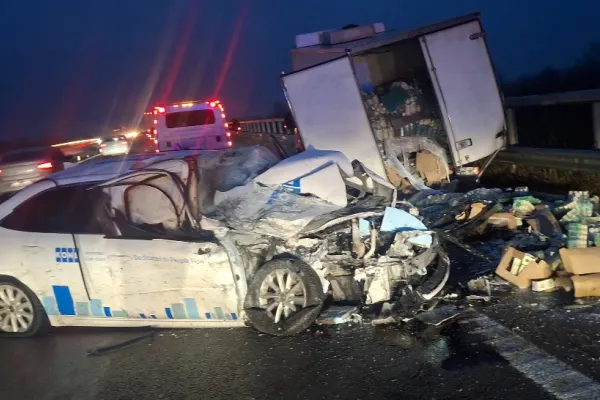 Accident grav pe autostrada București–Ploiești. Trei autovehicule s-au ciocnit, iar traficul este parțial blocat - FOTO